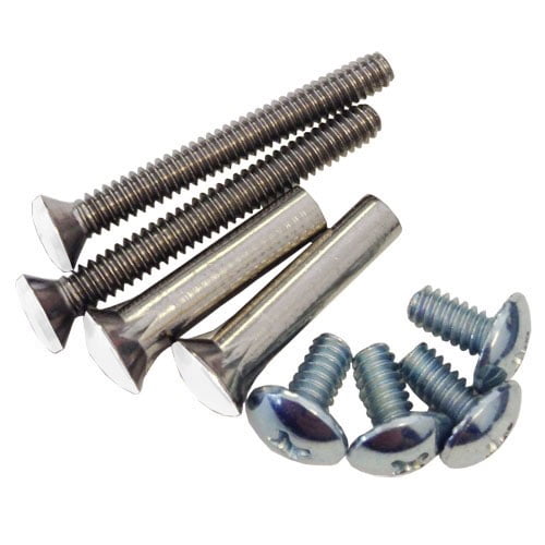 Replacement Mounting Hardware for Sash Controls Handle Sets - Screw Finish - White