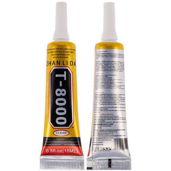 Replacement Multi-Purpose Glue Adhesive T8000 (15ml / Clear) (Zhanlida)