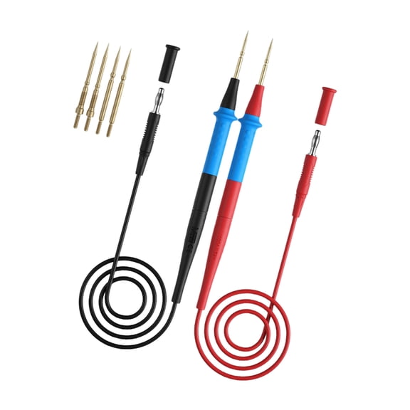 Replacement Multimeter Tester Probe Stainless Steel Probe Cable Pen Electrical Test Probe Multimeter Pen Thin Tips