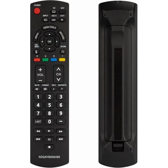 Replacement N2QAYB000485 Remote Control for Panasonic TV TC-P50X1C TC-P50X2 TC-P54S1 TC-P54S2 TC-P58S1 TC-P58S2 TC-32LX24 TC-32LX700 TC-42LD24