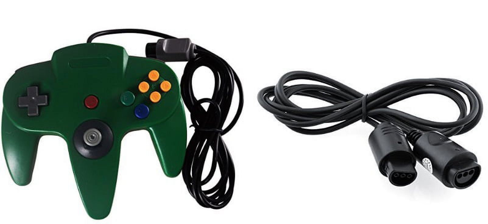Replacement Nintendo 64 Classic Wired Controller Green Gamepad And