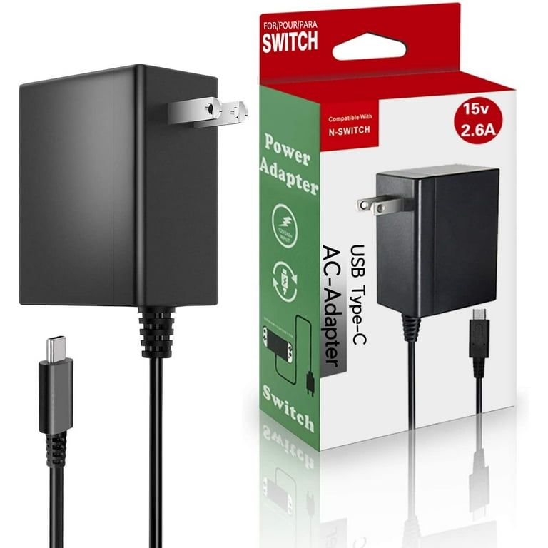 Nintendo Switch &amp; Lite Console Replacement Power Supply Charger 