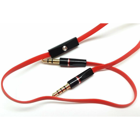 Replacement OEM 3.5mm Audio Cable with Mic Aux Cord Compatible with Beats Headset