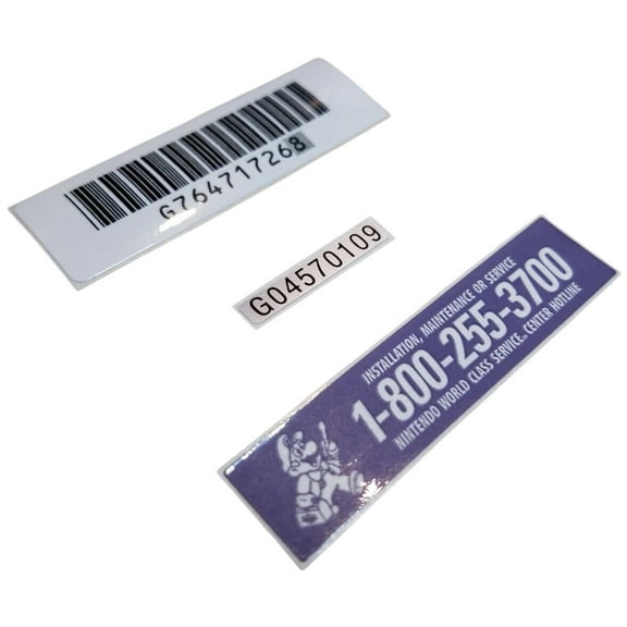 Replacement OEM Stickers For Original Nintendo Gameboy Service Label Barcode DMG