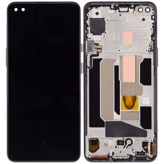 Replacement OLED Assembly With Frame Compatible For OnePlus Nord (Aftermarket Plus) (Gray Onyx)