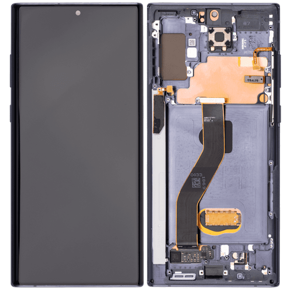 Replacement OLED Assembly With Frame Compatible For Samsung Galaxy Note 10 Plus / 5G (Aftermarket Plus) (Aura Black)