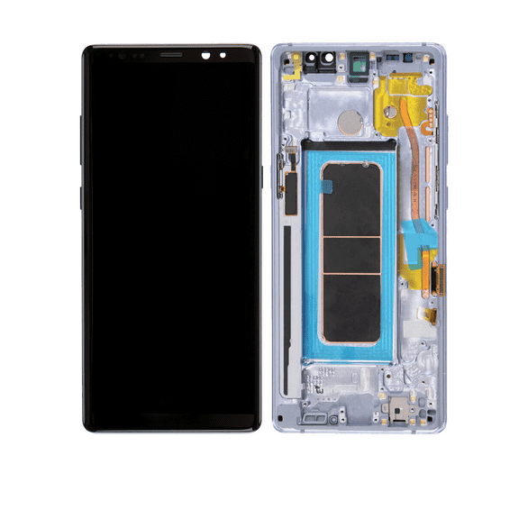 Replacement OLED Assembly With Frame Compatible For Samsung Galaxy Note 8 (Aftermarket Plus) (Orchid Gray)