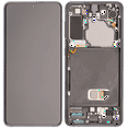 thumbnail image 1 of Replacement OLED Assembly With Frame Compatible For Samsung Galaxy S21 5G (Aftermarket Plus) (Phantom Gray), 1 of 8
