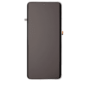 Replacement OLED Assembly With Frame Compatible For Samsung Galaxy S21 Ultra 5G Service Pack Phantom Silver