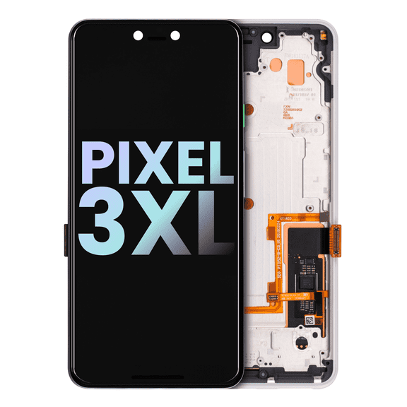 Replacement OLED Assembly With Frame Compatible With Google Pixel 3 XL (Genuine OEM) (Clearly White)