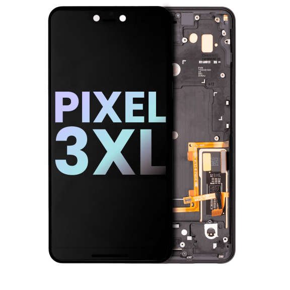 Replacement OLED Assembly With Frame Compatible With Google Pixel 3 XL (Genuine OEM) (Just Black)