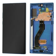 Replacement OLED Display Touch Screen Digitizer Assembly With Frame For Samsung Galaxy Note 10+ Plus - Blue