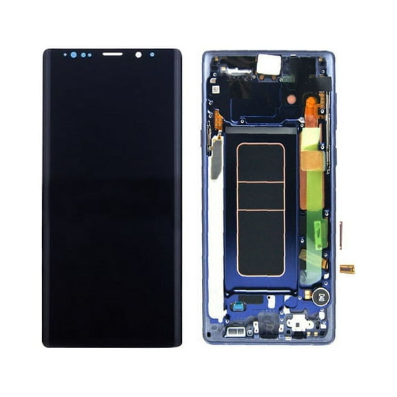 Replacement OLED Screen Digitizer Touch Screen Assembly With Frame For Samsung Galaxy Note 9 - Blue