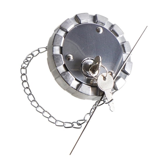 Replacement Oil Tanks Cap Lid with Keys Truck Accessories Easy Installation Stainless Locking Oil Cap