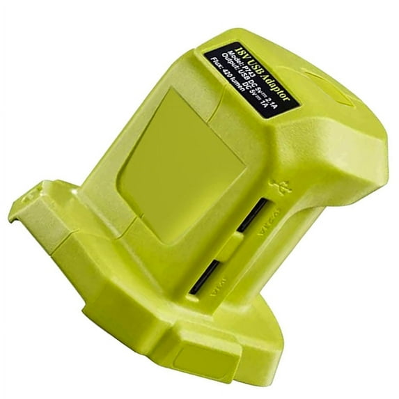 Replacement P743 USB Battery Charger Power Source for RYOBI ONE+ 18V Li-ion Battery P100 P102 P103 P104 P105 P107 P108 P109 P189 P190 P191 P192 P193 P194 P195 P197 PBP002 PBP003 PBP004 PBP005 PBP006