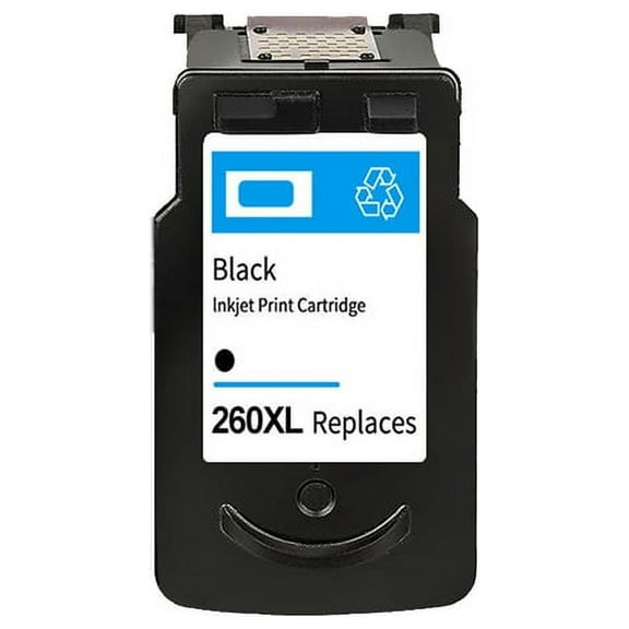 Replacement PG-260XL PG 260 XL High Yield Black Ink Cartridge compatible for Canon PIXMA TS5320 TS5300 TR7022 TR7020 TS6420 Printer (Black)