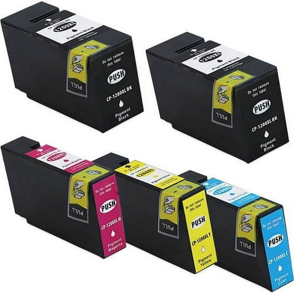 Replacement PGI-1200 PGI 1200 XL Ink Cartridge compatible for Canon Maxify MB2320 MB2020 MB2720 MB2120 Printer - 5 Pack