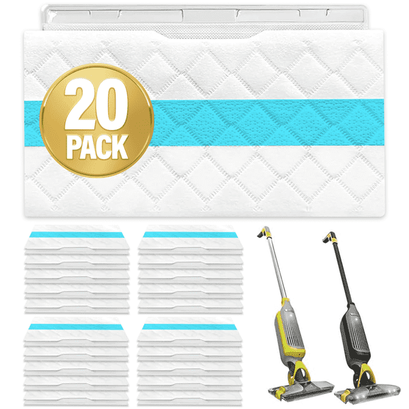 Replacement Pads for Shark Vacmop, Hard Floor Vacuum and Mop Disposable Pads, Compatible with Shark Vac Mop VM252, VM250, VM200, VMP30