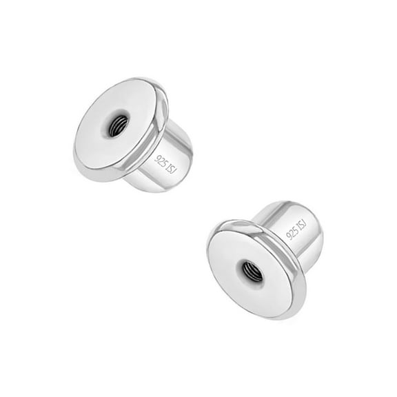 Replacement Pair 925 Sterling Silver Earring Screw Backs Fits In Season Jewelry