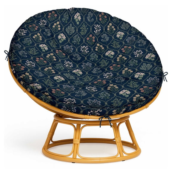 Replacement Papasan Cushion Cover 55 Inch - Waterproof, Tear-Resistant & Stylish - Fits Large Papasan Chair - Floral Pattern