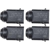 Replacement Parking Sensor 1J0998275B, Ultrasonic PDC Assist Sensor, 4 Pcs, Verify Part Number And Connector Style