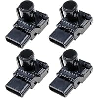 Replacement Parking Sensor 39680-TL0-G01, PDC Assist Sensor, Black 4 Pcs, Fits Select 2008-2015 Applications, Verify Part Number