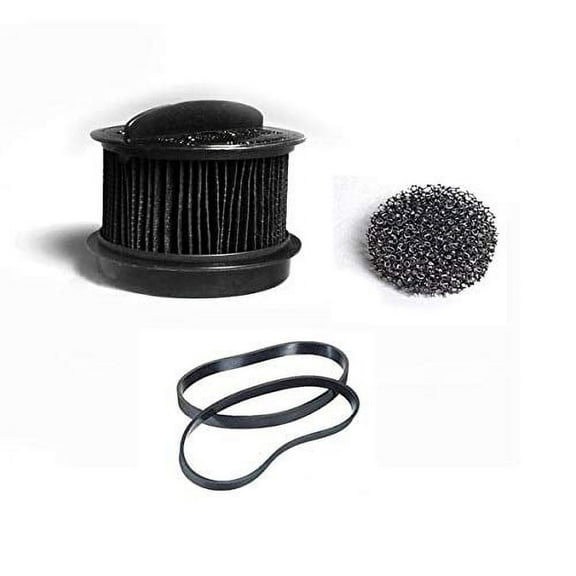 Replacement Part For Bissell Vacuum Cleaner 1 Plated Cartreage Filter with 1 Secondary Filter and 2 Flats Belt Models 65823, 6582R, 21k3, 21K31, 21K32, 21K35, 71V9, 95P1 # 2031464 & 2031215 & 32074