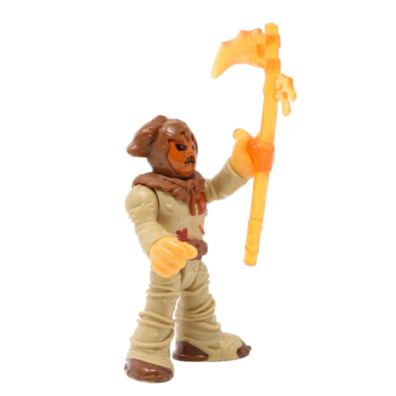 Replacement Part for Collectible Fisher-Price Imaginext Batman Power Chamber Cave Playset HFD42 - Replacement Poseable Light Up Scarecrow Figure with Scythe