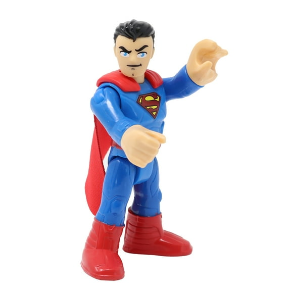 Replacement Part for Collectible Fisher-Price Imaginext Inspired by DC Superfriends Hero Villain Playset GNY62 - Replacement Poseable Superman Figure with Cape