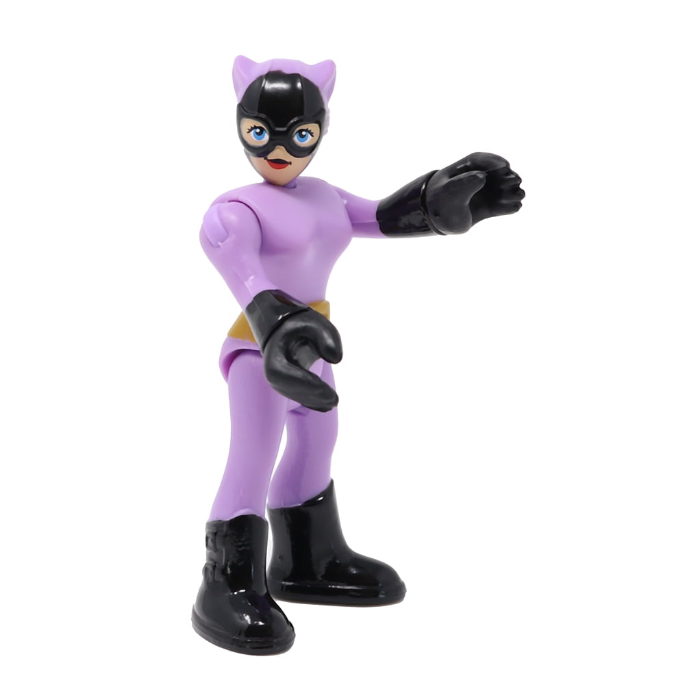 Replacement Part for Collectible Fisher-Price Imaginext Inspired by DC Superfriends Hero Villain Playset GNY62 - Replacement Poseable Catwoman Figure Dressed in Purple
