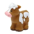 thumbnail image 1 of Replacement Part for Collectible Fisher-Price Little People Barnyard Farm Dollhouse Playset CBG45 - Replacement Brown and White Cow with Pink Nose Figure, 1 of 7