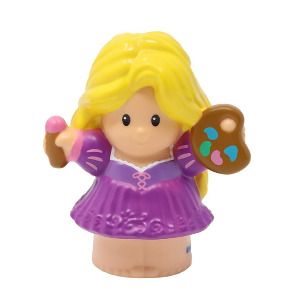 Replacement Part for Collectible Fisher-Price Little People Princess Castle Dollhouse Playset DFT75 - Replacement Princess Rapunzel Holding a Painting Palette - Talking Castle Base