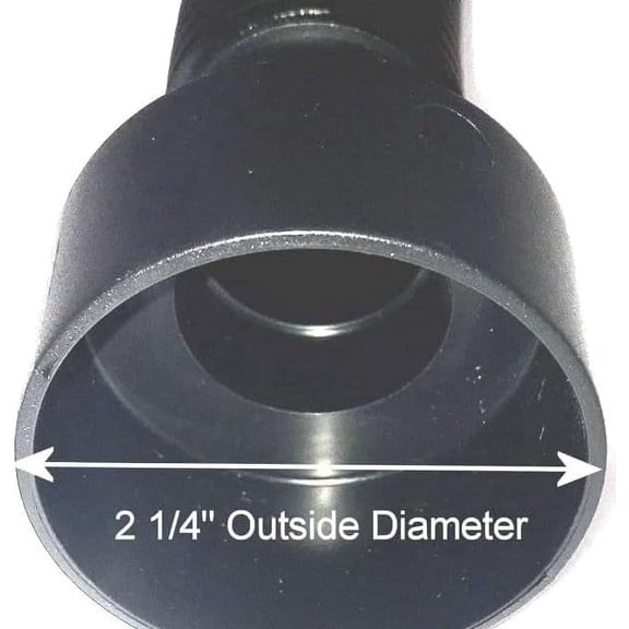 EFP Shop Vac Replacement Hose Fits Shop Vac 1.25-Inch by 10-Foot with 2-1/4 Inch Opening, Fits Ridgid and Craftsman Models, 2-1/4" Cuff Connects to Vacuum Canister