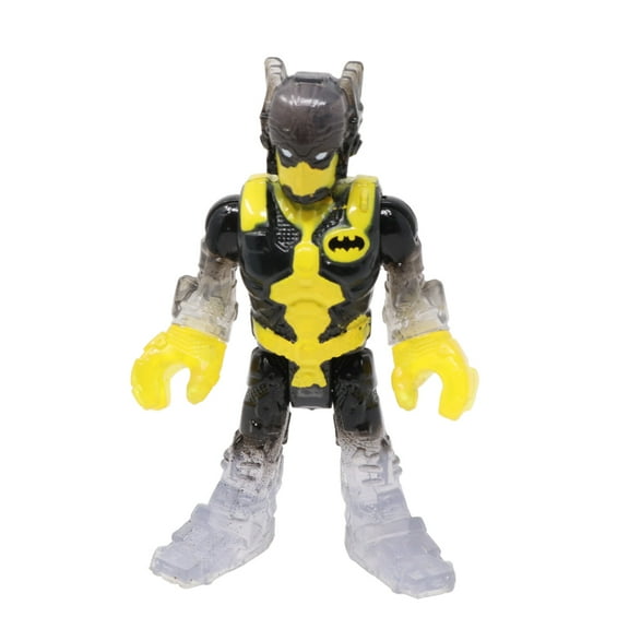 Replacement Part for Fisher-Price Imaginext Toddler Batman Batcave Super Hero Playset - Replacement Poseable Translucent Yellow and Black Batman Figure