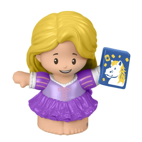 Replacement Part for Fisher-Price Little People Princess Castle Dollhouse and Horse Riding Playset GNG90 - Includes Princess Rapunzel Figure Dressed in Purple and Holding a Book