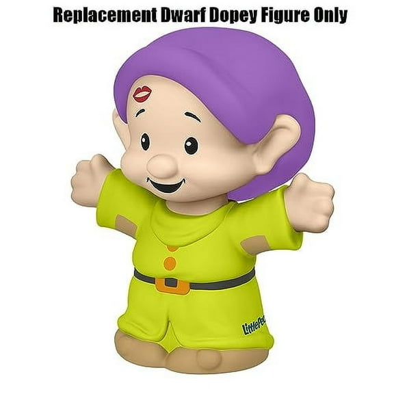 Replacement Part for Fisher-Price Little People Princess Playset - HPL23 ~ Replacement Dwarf Dopey Figure ~ Inspired by Disney Snow White and The Seven Dwarfs