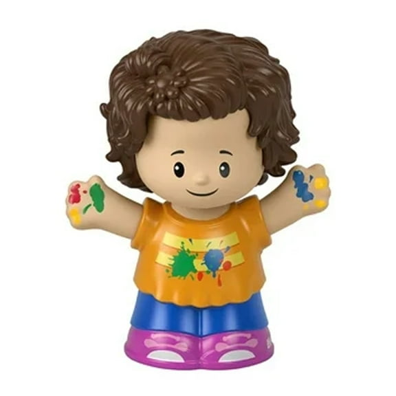 Replacement Part for Fisher-Price Little People School Playset - HBW66 ~ Replacement Little Boy Art Student Figure ~ Paint on Shirt and Hands ~ Works Great with other playsets too!