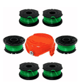 thumbnail image 1 of Premium Replacement Spools and Cap for BLACK & DECKER GH3000 String Trimmer Premium  Replacement Parts – 6 Spools + Cap, Durable 7-Piece Set, 1 of 9