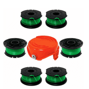 Premium Replacement Spools and Cap for BLACK & DECKER GH3000 String Trimmer Premium Replacement Parts – 6 Spools + Cap, Durable 7-Piece Set