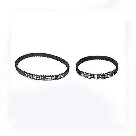 Replacement Part For Bissell 1606418 & 1606419 (1548, 1550, 1551, Serie Pro Heat Revolution Vacuum Cleaner Small and Large Geared Belts)