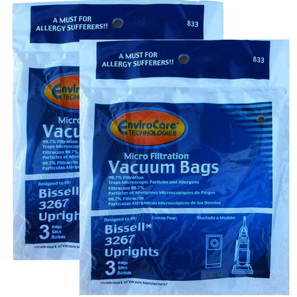 EnviroCare - 3 x Replacement Dust Bags for Bissell 3267 Powerglide