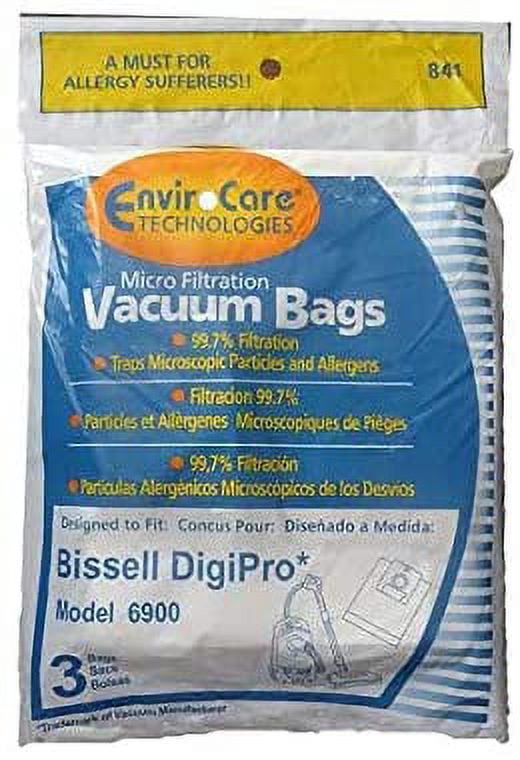 Replacement Part For Bissell 3Pk Vacuum Paper Bags For Fits Digi Pro