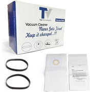 Replacement Part For Bissell Style 7 Vacuum Cleaner 3 Bags For PowerForce With Style 7, 9, 10, 12, 16 Belts 2 Pk # 32120 & 32074