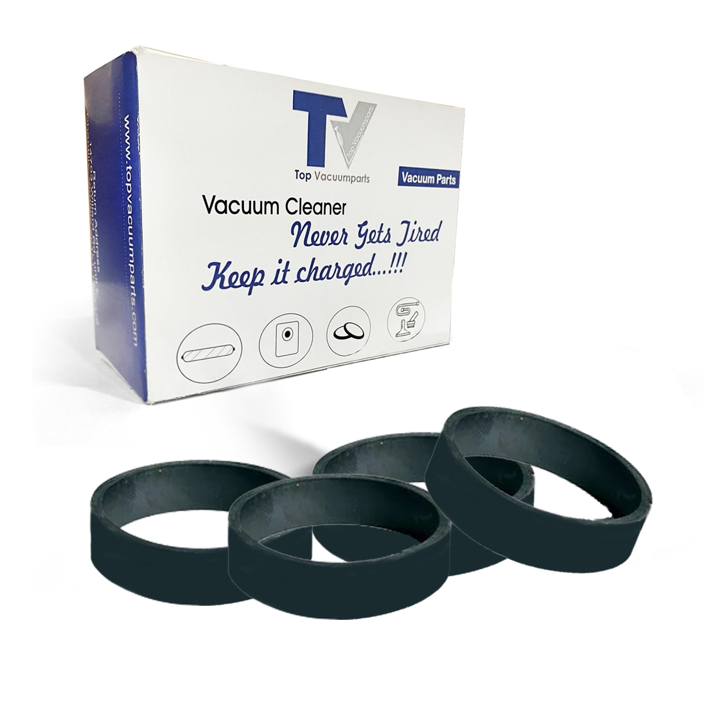 5-Pack Vacuum Belts For Dirt Devil & Royal Hand Vacuums – Fits Models 172, 500B, 510, 537, 6500, And More