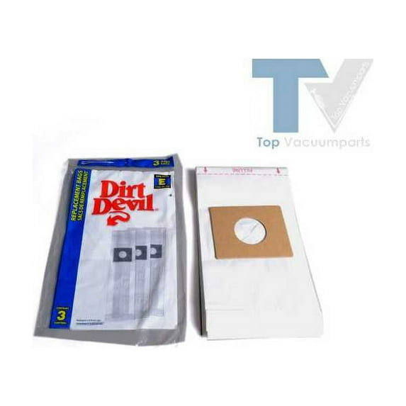 Replacement Part For Dirt Devil Type E, 701 Broom Vacuum Cleaner Paper Bags 3Pk # 3070147001