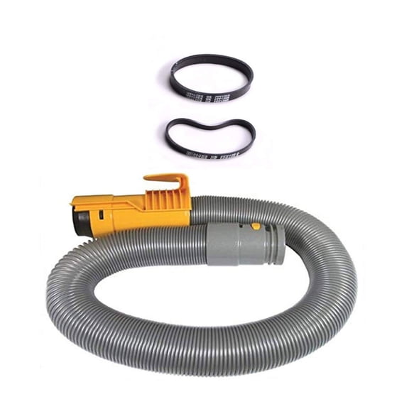 Replacement Part For TVP DC07, DC-07 Vacuum Cleaner Yellow End Hose Brushroll Clutch with 2 Belts // 10-1100-03 & 10-3106-06