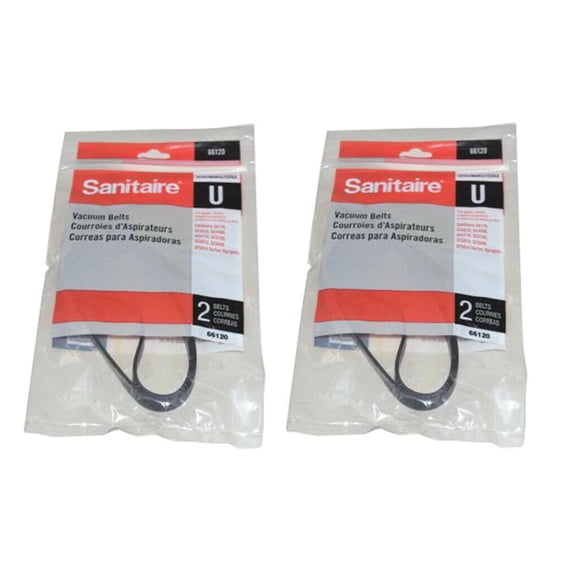 Replacement Part For Eureka Sanitaire 66120 STYLE U Vacuum Cleaner Flat Belt (2 Pack 4 Belt)