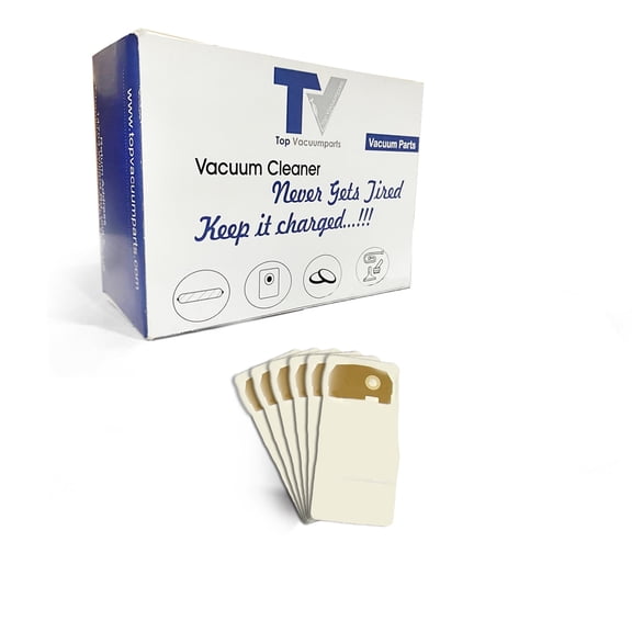 Replacement Part For Eureka Sanitaire Micro Filtration Vacuum Cleaner Dust Bags for Style AA Victory and True HEPA Uprights. 6 Pk, Paper White # 158