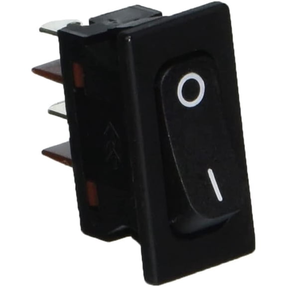 Replacement Part For Eureka Upright Vacuum Cleaner Black Rectangular On/Off Rocker Switch Works with 4870,5855 (2 Pack) # compare to part 28073A