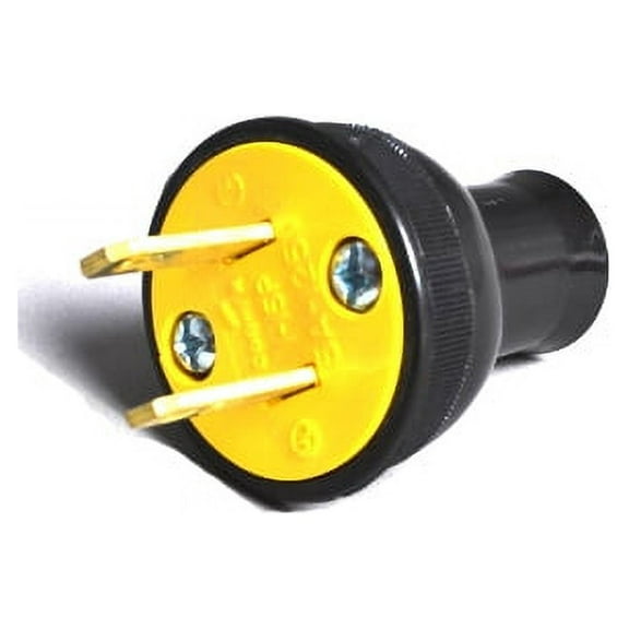 Replacement Part For Fit All Residential Vacuum Cleaner Black Round Male Plug # 32-5610-67